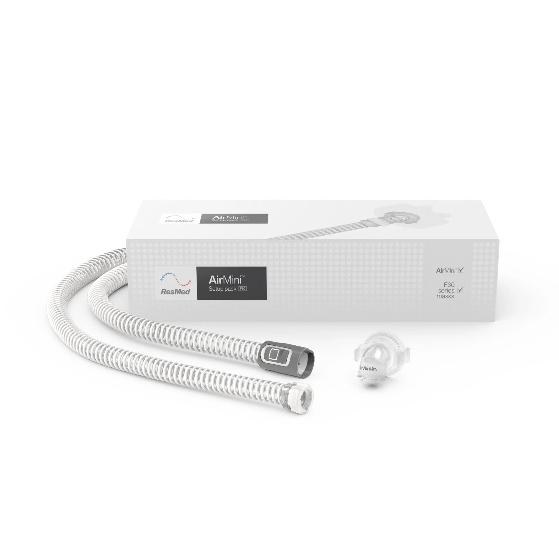 ResMed AirFit™ F30 Full Face Hybrid CPAP Mask - Complete System with Airmini Setup Pack - Image 3
