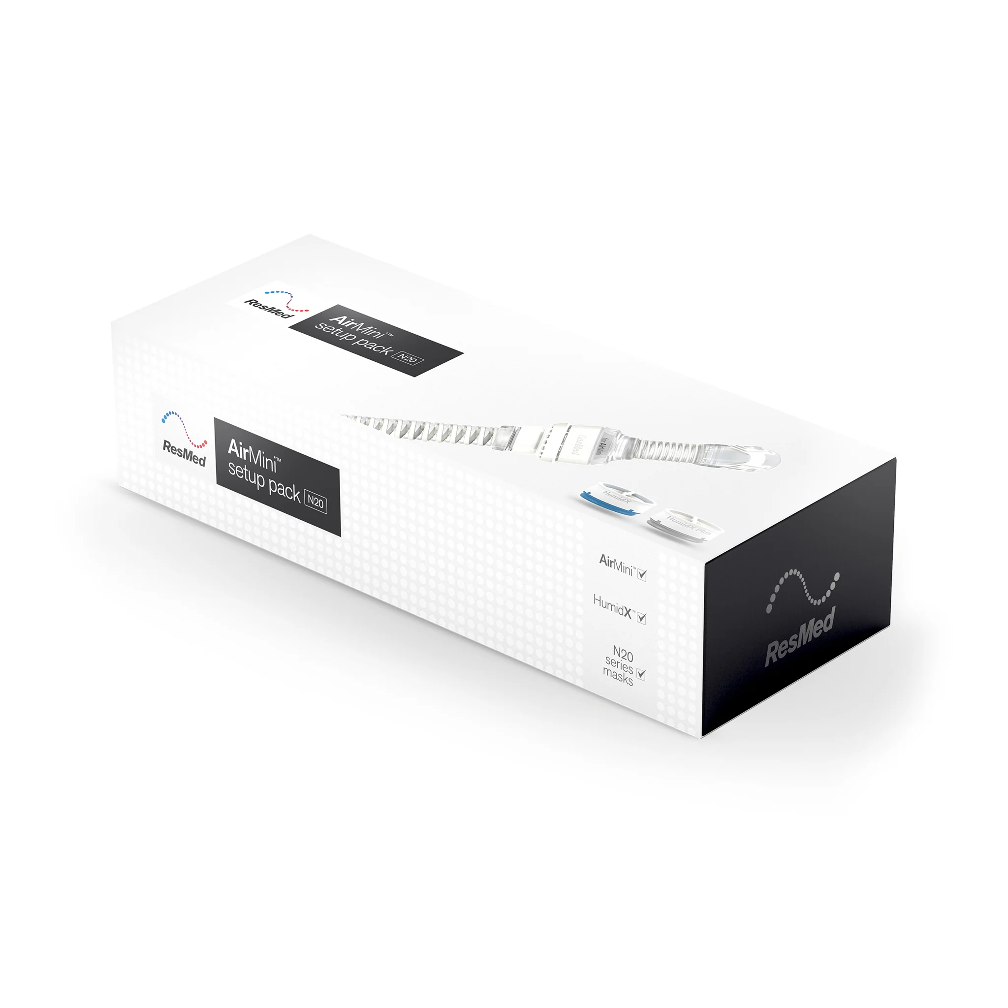 ResMed AirFit™ N20 Nasal Cushion CPAP Mask Complete System with AirMini Setup Pack - Image 4